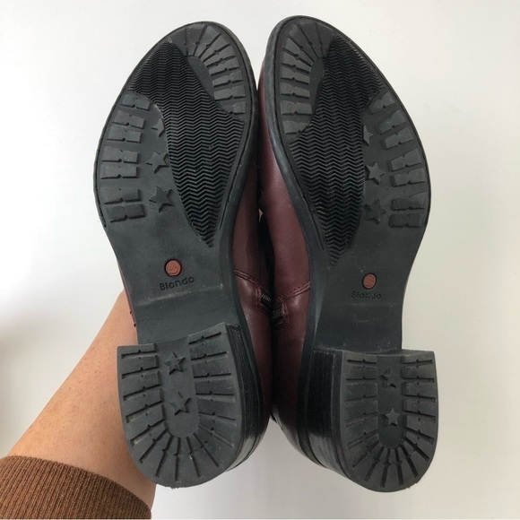 𝅺blondo waterproof ankle burgundy boot Size 8 - Picture 8 of 11